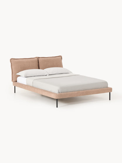 Amelia Upholstered Bed with Teddy Bouclé Cover