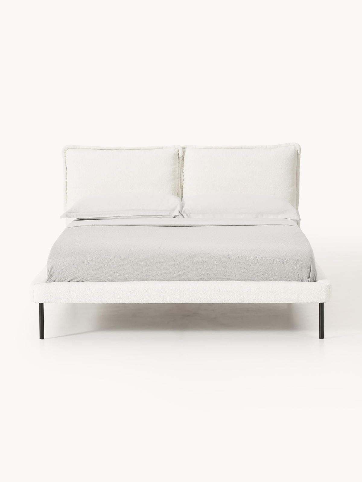 Amelia Upholstered Bed with Teddy Bouclé Cover