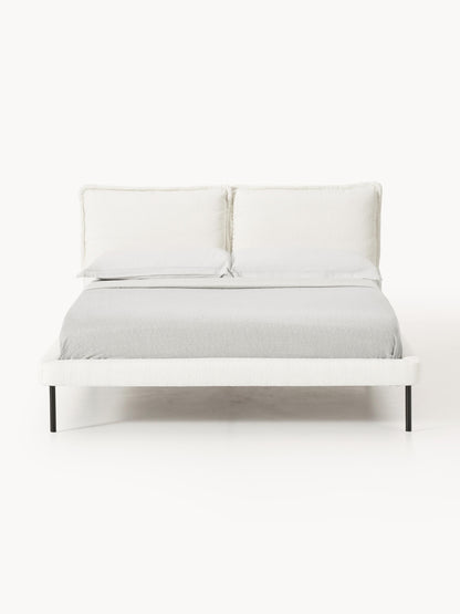 Amelia Upholstered Bed with Teddy Bouclé Cover