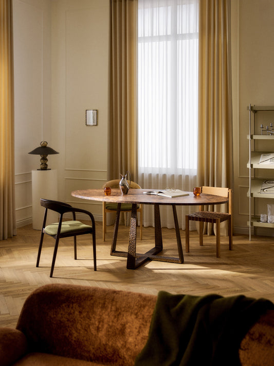 Amella Dining Table, Oval Shape, Available in Various Sizes