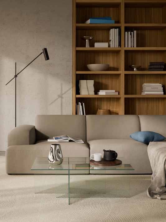 Anouk Coffee Table (W 102 cm) in Glass