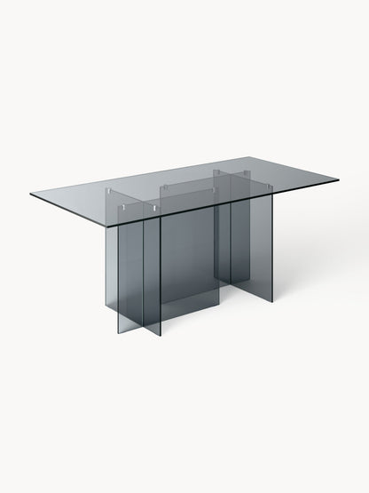 Anouk Glass Dining Table, Measuring 180 x 90 cm