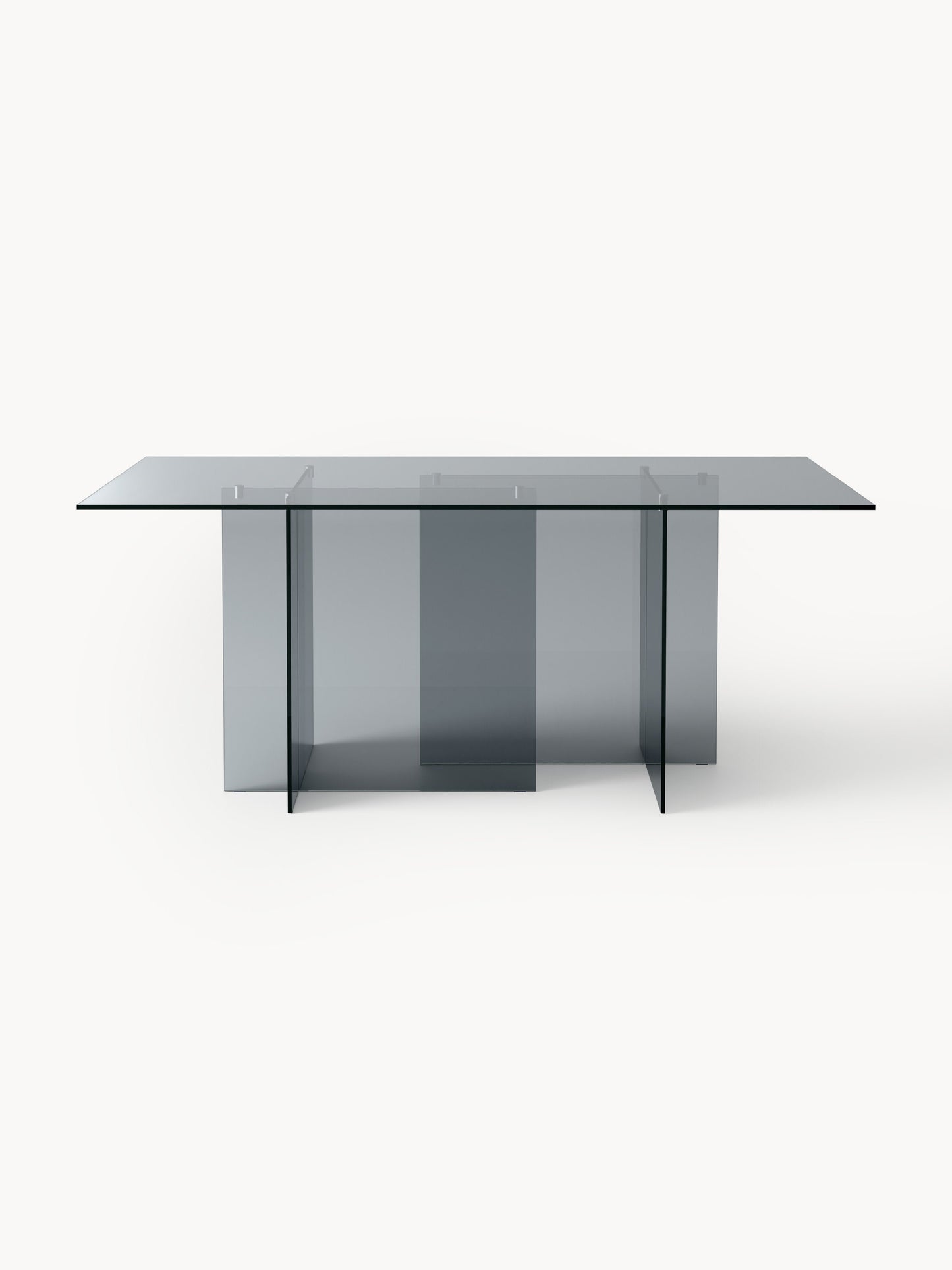 Anouk Glass Dining Table, Measuring 180 x 90 cm