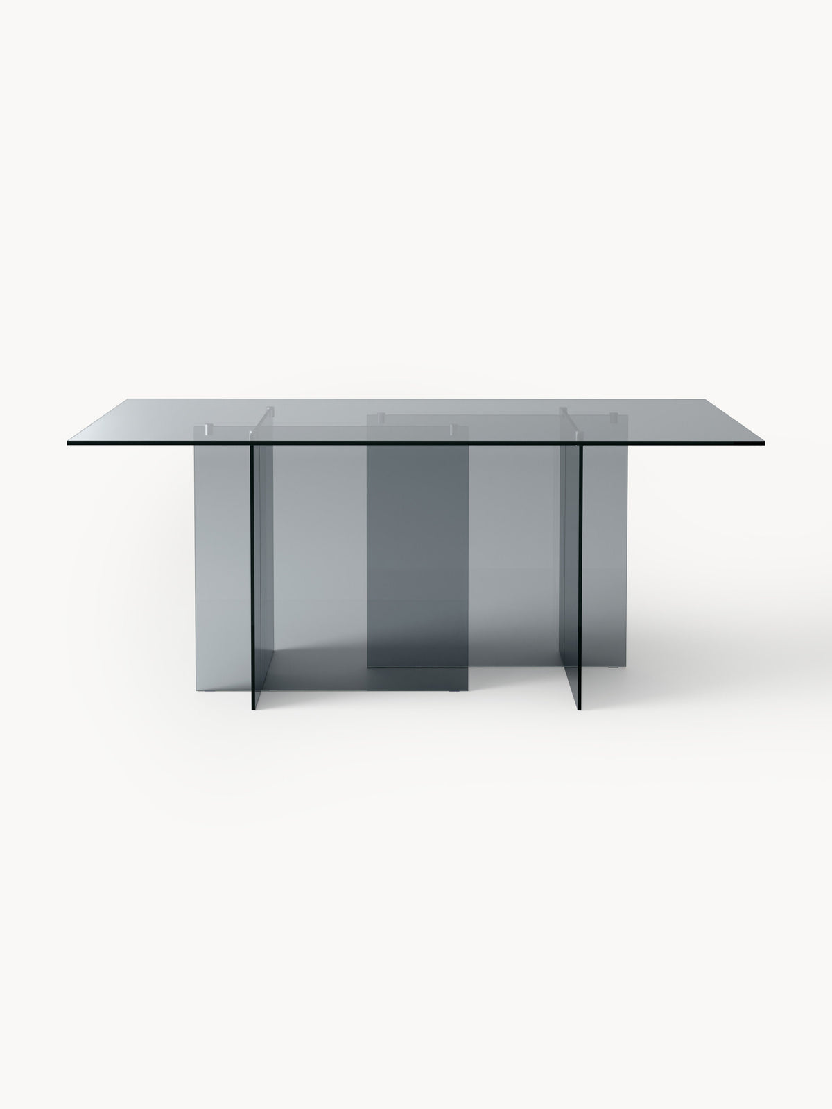 Anouk Glass Dining Table, Measuring 180 x 90 cm