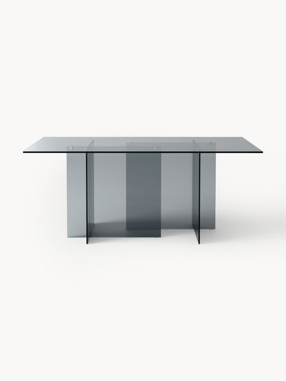 Anouk Glass Dining Table, Measuring 180 x 90 cm