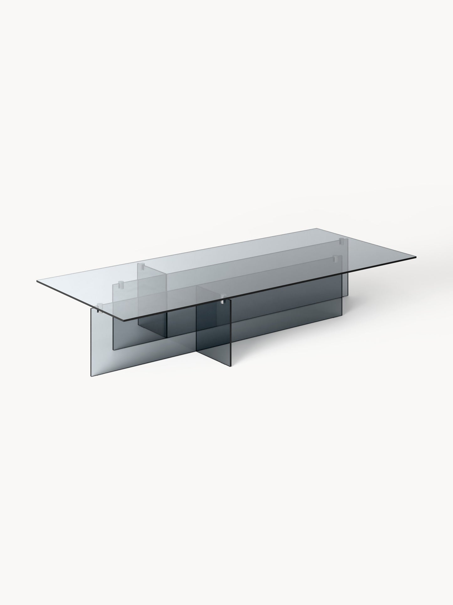 Anouk Large Coffee Table (W 160 cm) in Glass