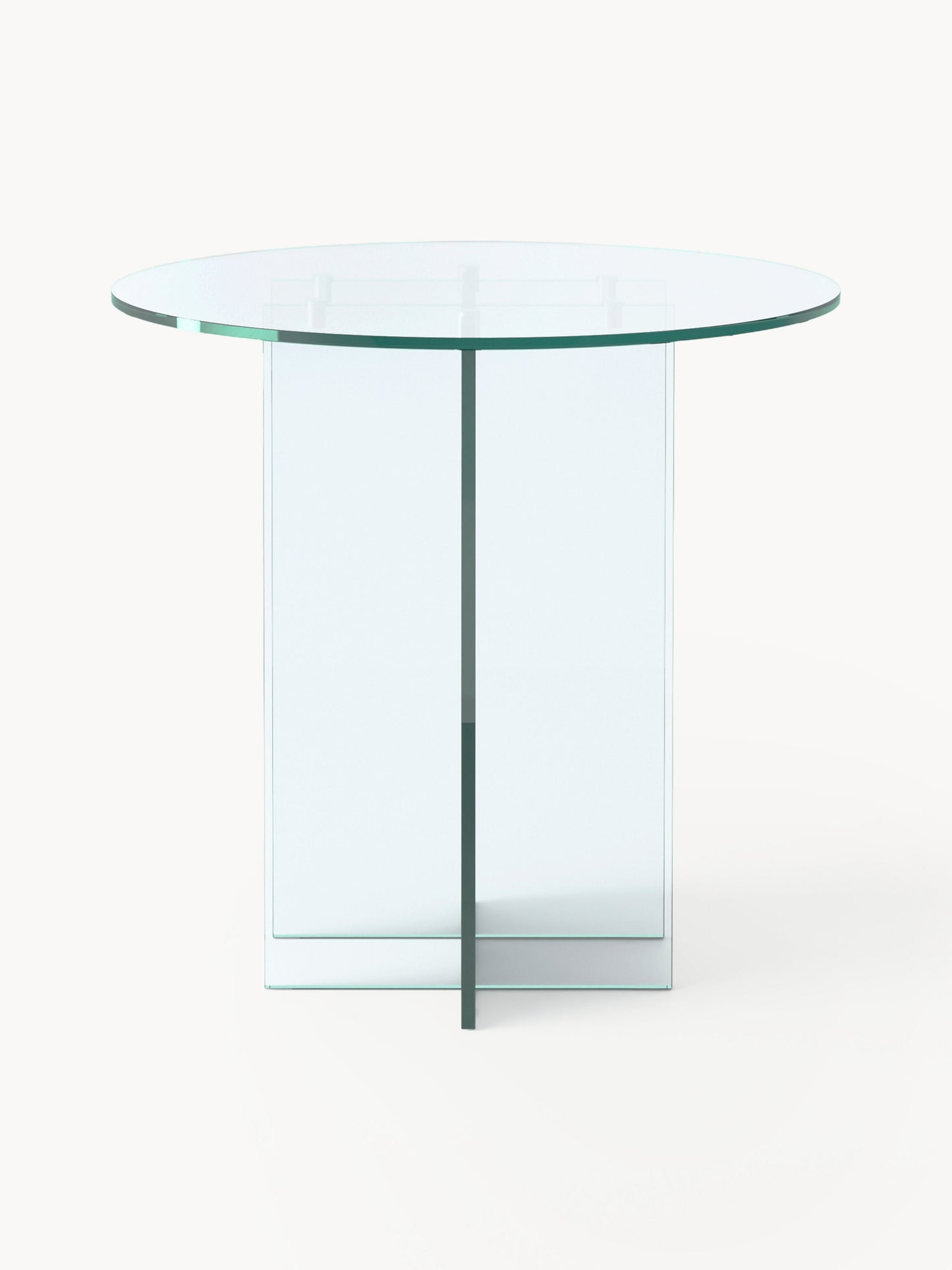Anouk Round Glass Dining Table, Available in Various Sizes
