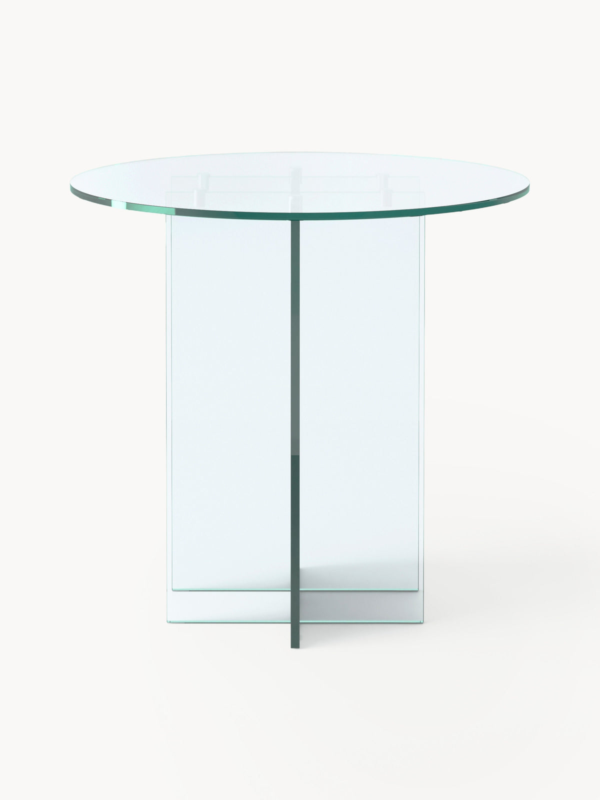 Anouk Round Glass Dining Table, Available in Various Sizes