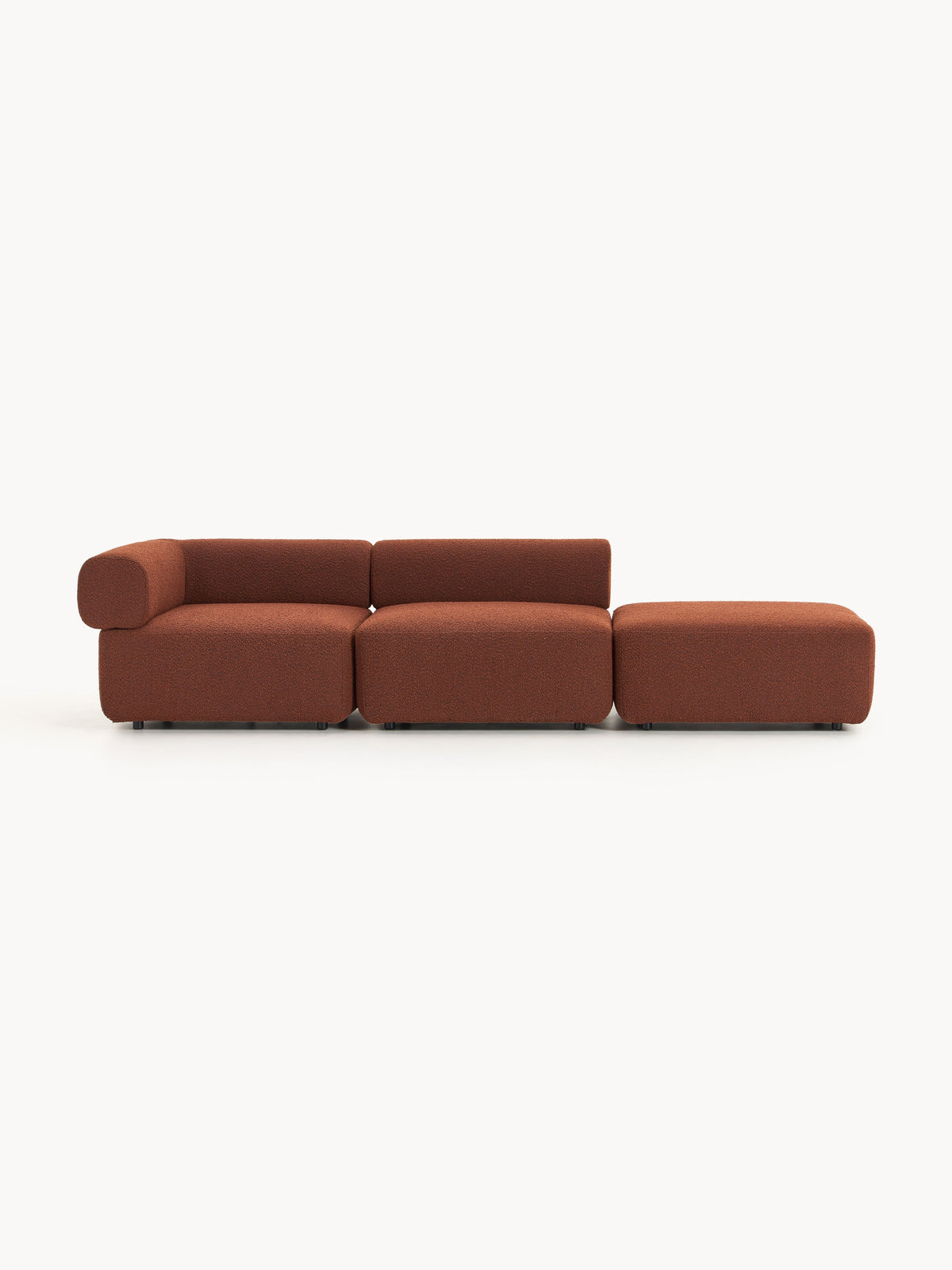 Anton Modular Bouclé Pouffe