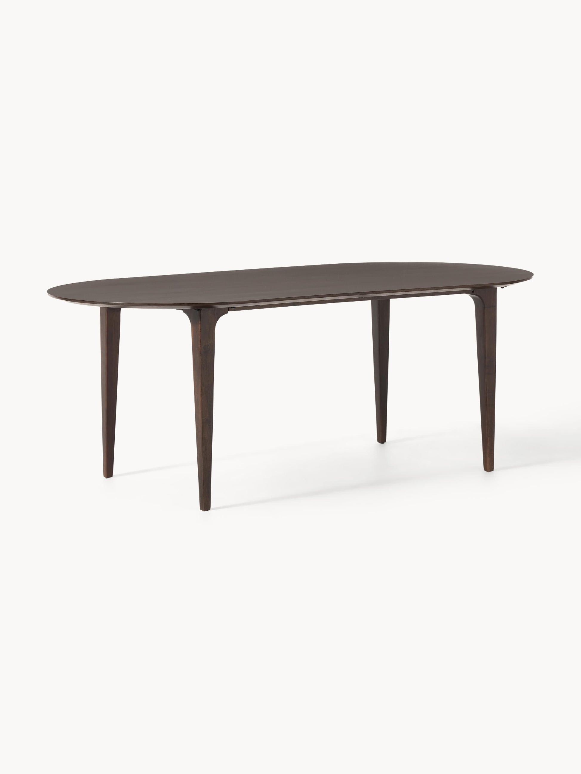 Archie Oval Dining Table Made of Mango Wood, 200 x 100 cm