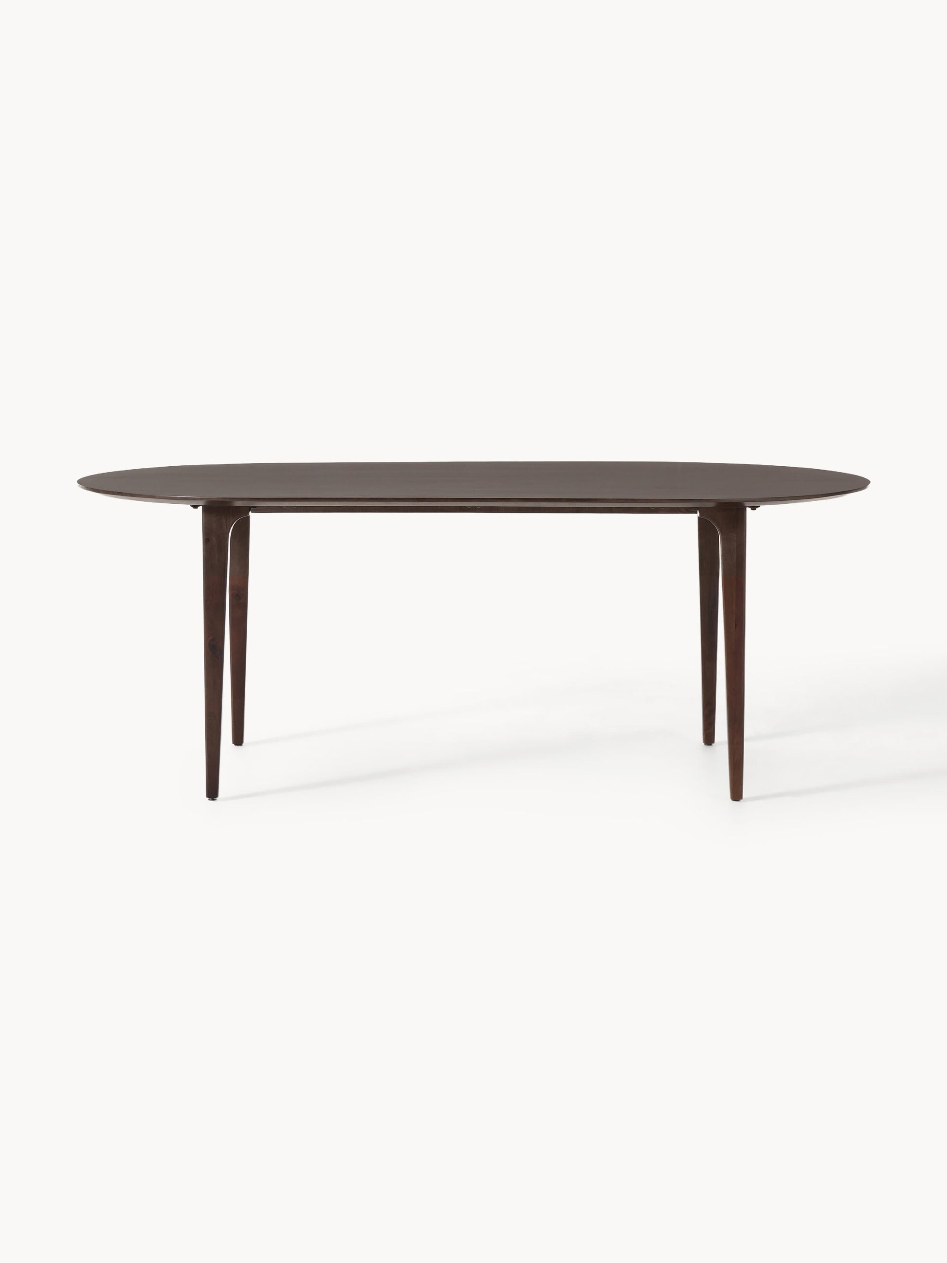 Archie Oval Dining Table Made of Mango Wood, 200 x 100 cm