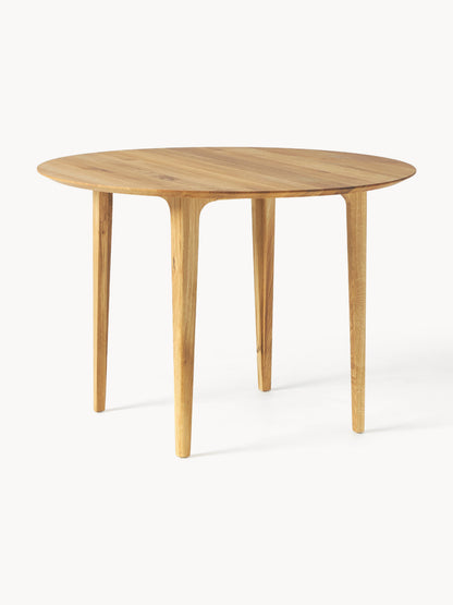 Archie Round Dining Table Made of Oak, Ø 110 cm