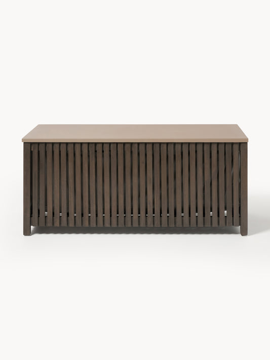 Arkin Garden Storage Box with Insert, Made of Acacia Wood, W 129 cm