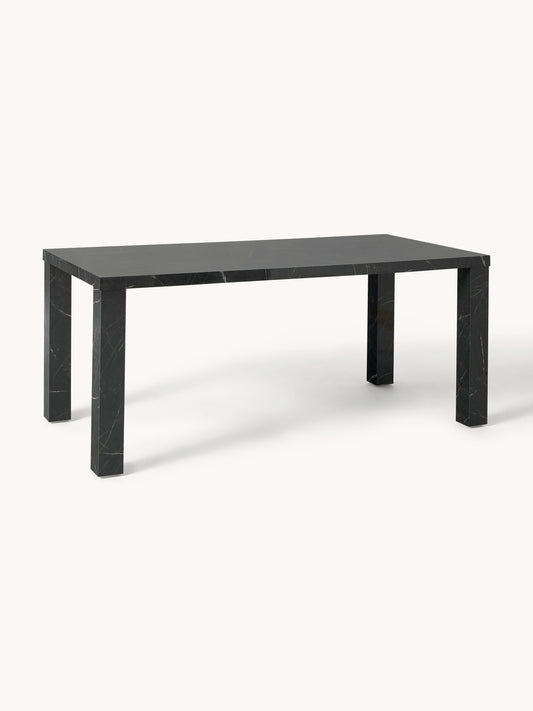 Carl Dining Table in Marble Look, Measuring 180 x 90 cm