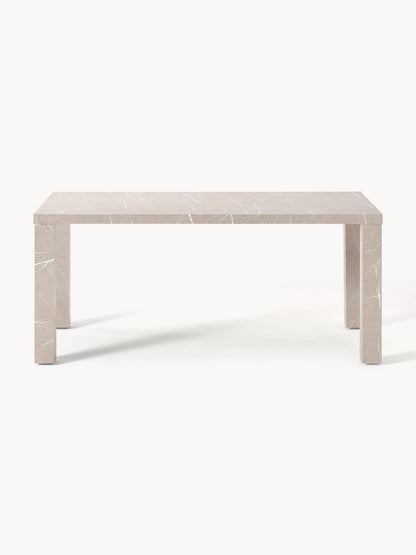 Carl Dining Table in Marble Look, Measuring 180 x 90 cm