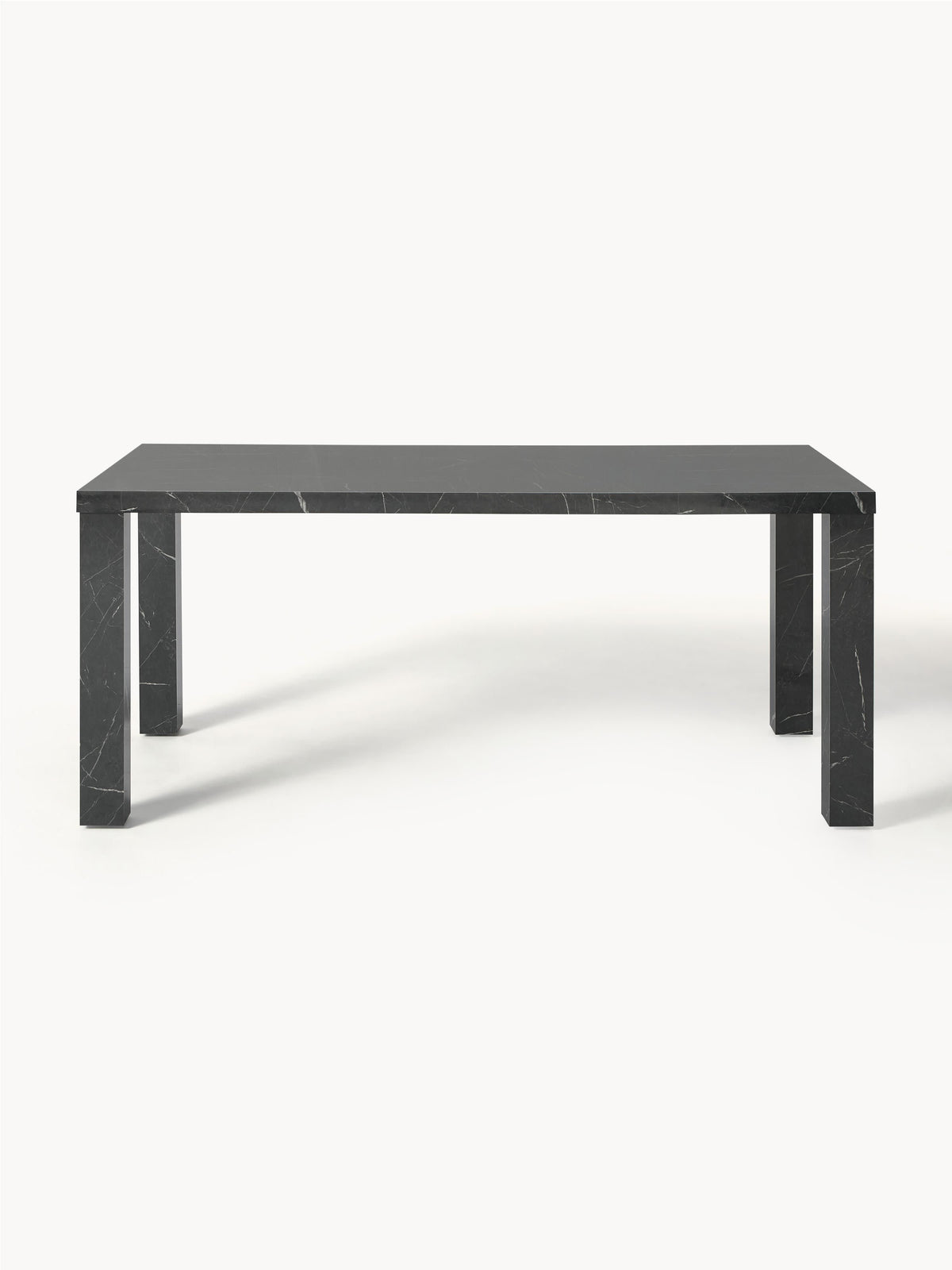 Carl Dining Table in Marble Look, Measuring 180 x 90 cm