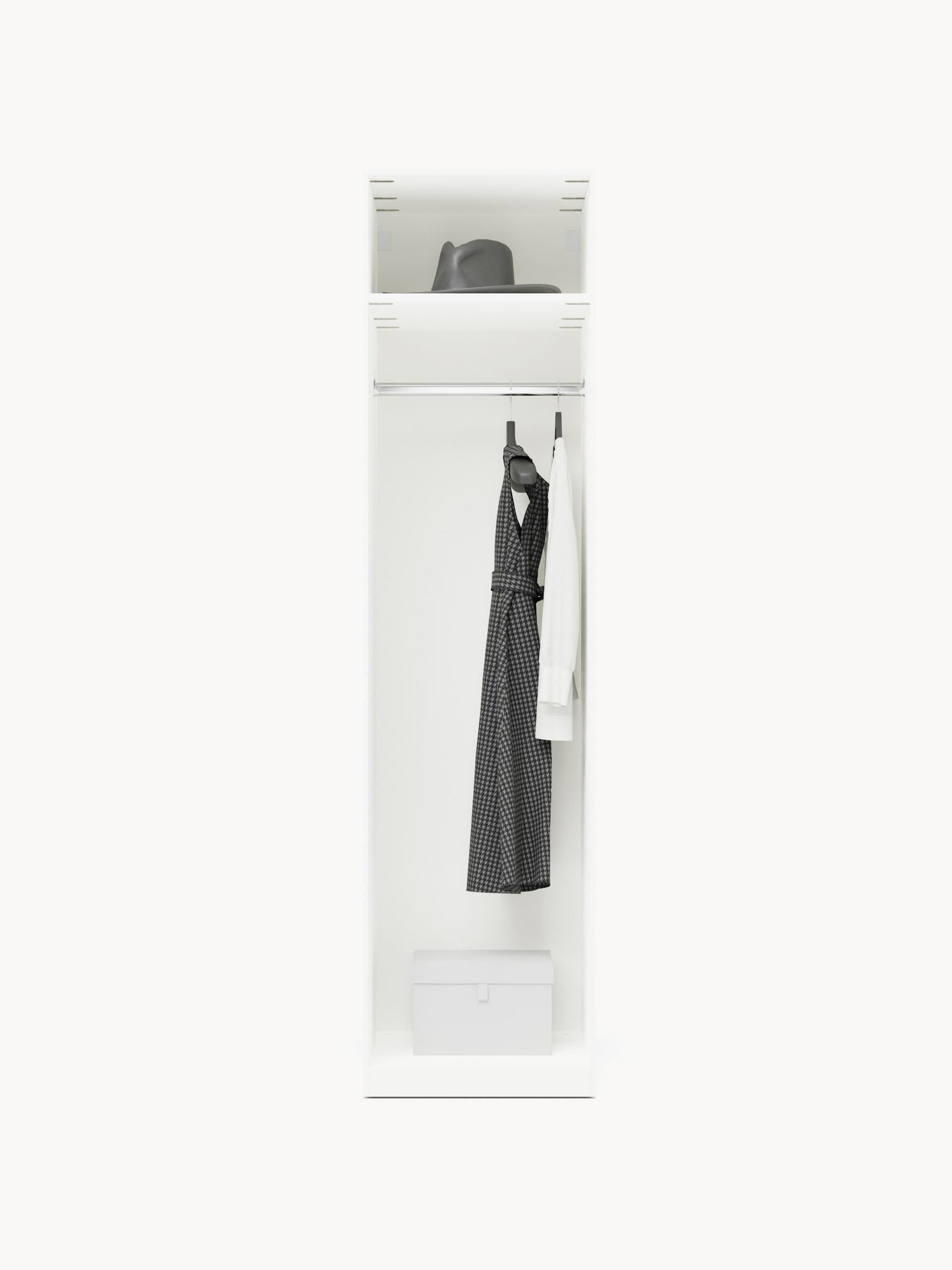 Charlotte Modular Wardrobe, Hinged-Door, 50 cm Wide, in Various Sizes