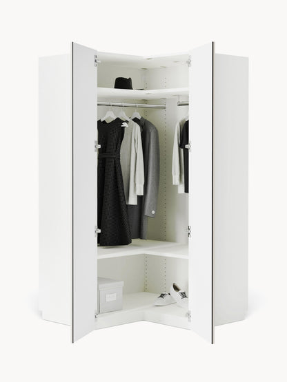 Charlotte Wardrobe for Corners, 115 cm Wide, Modular