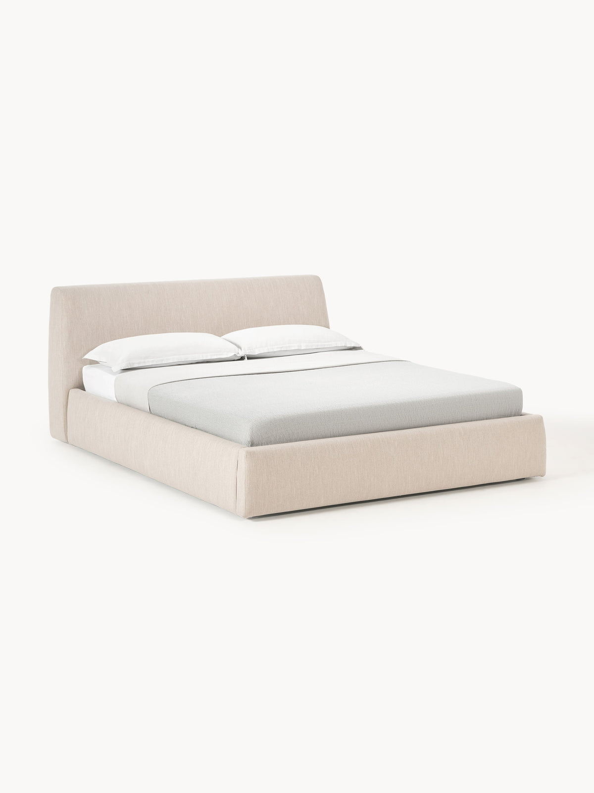 Cloud Bed Frame with Storage, Upholstered