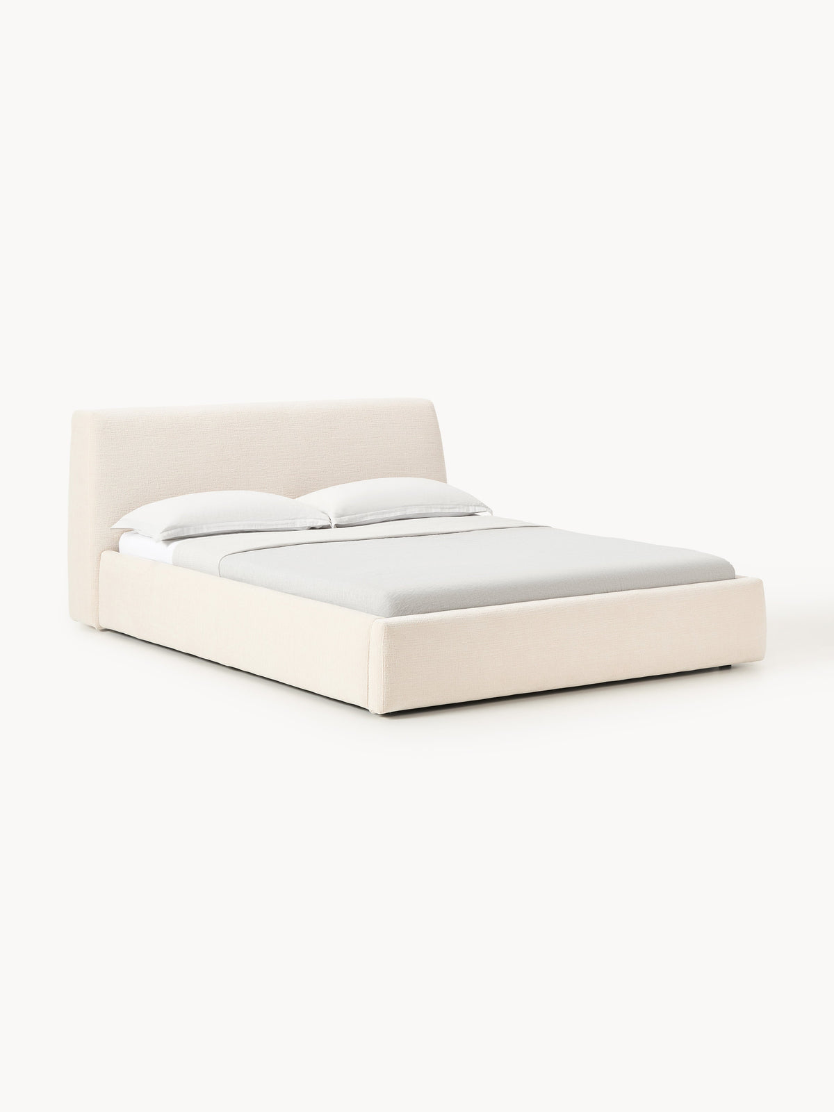Cloud Bed Frame with Storage, Upholstered