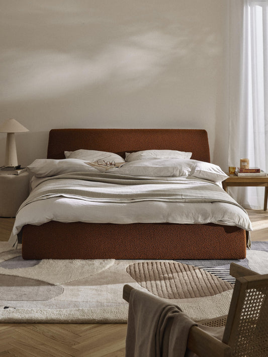 Cloud Storage Bed in Bouclé, Upholstered