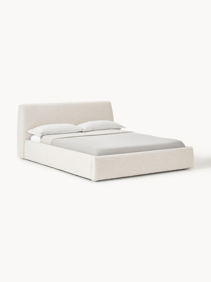 Cloud Upholstered Bed with Bouclé Cover