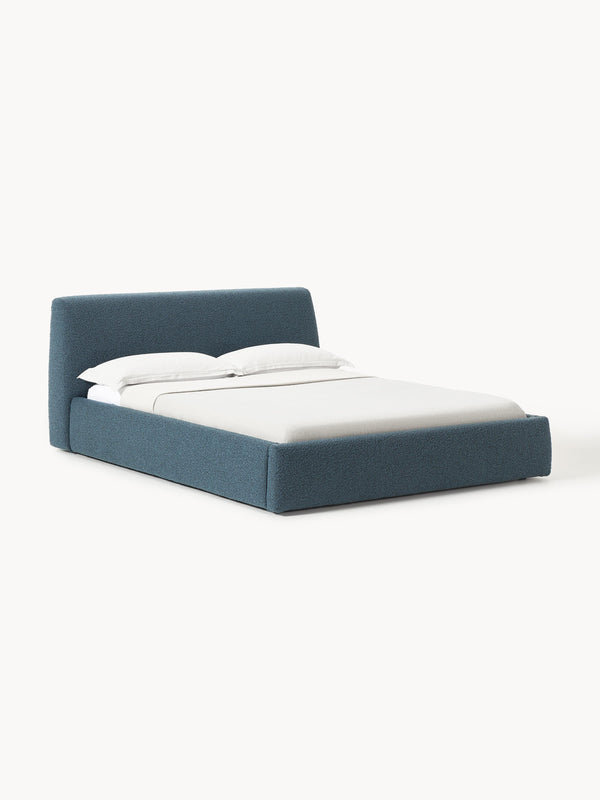 Cloud Upholstered Bed with Bouclé Cover