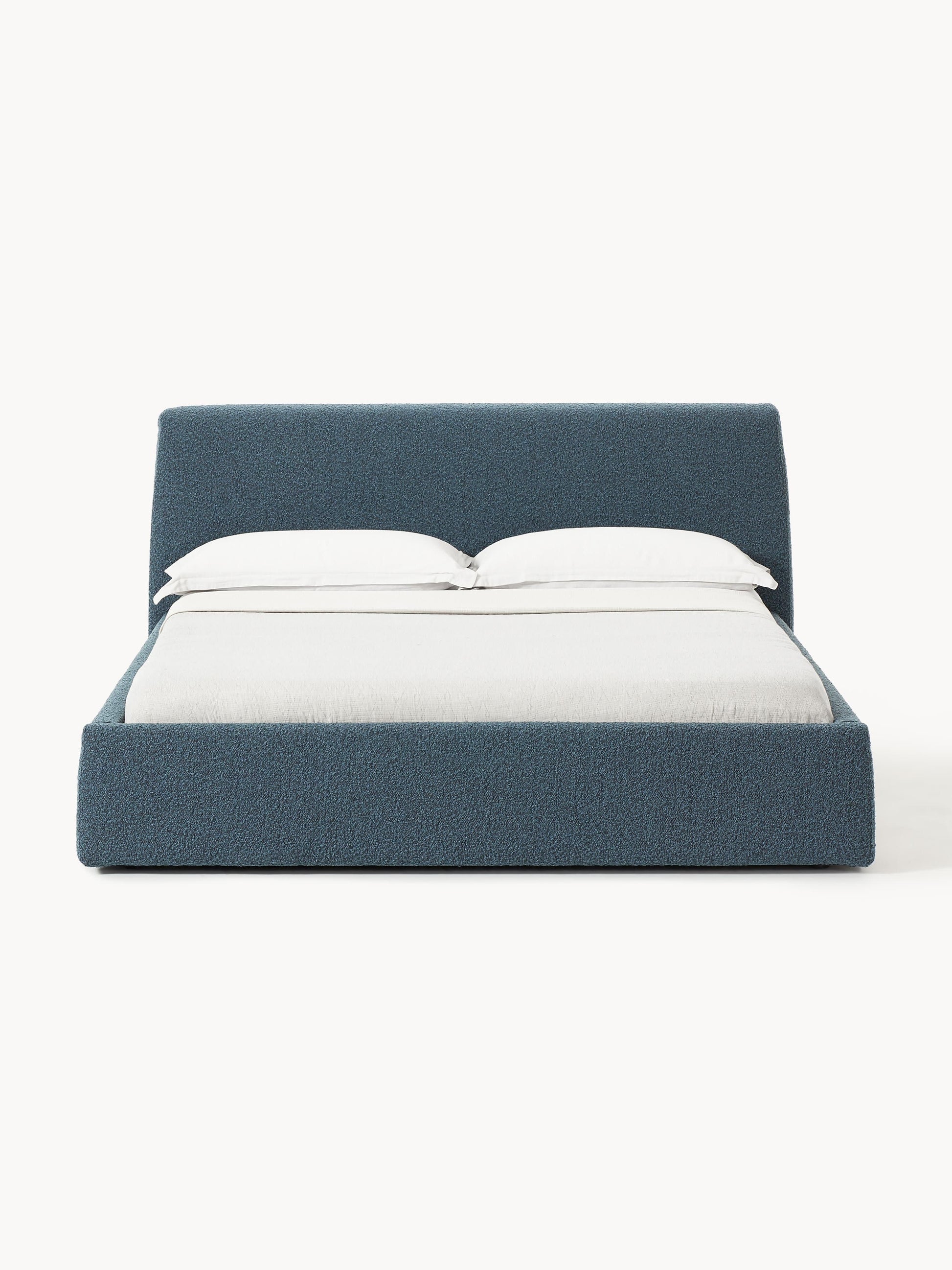 Cloud Upholstered Bed with Bouclé Cover