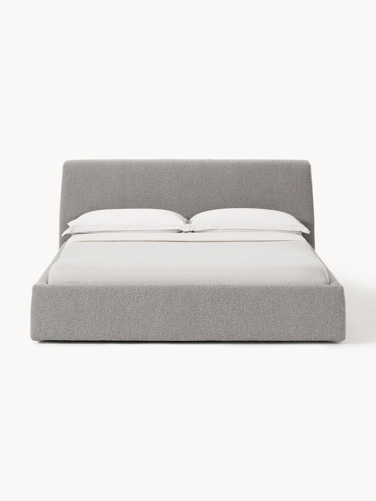 Cloud Upholstered Bed with Bouclé Cover