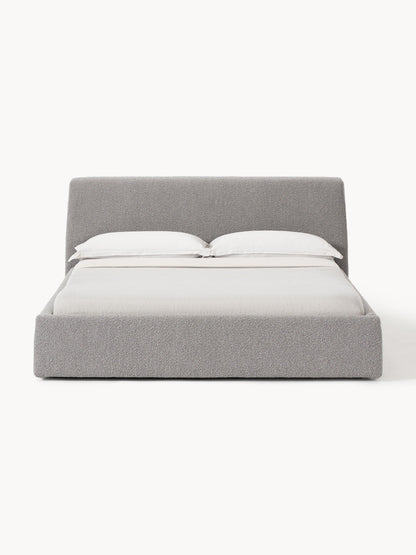 Cloud Upholstered Bed with Bouclé Cover