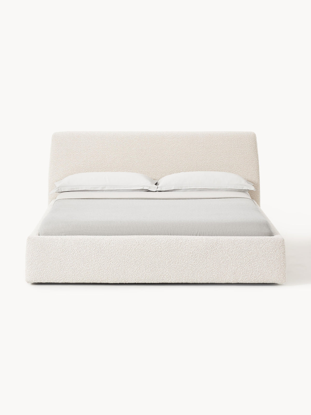 Cloud Upholstered Bed with Bouclé Cover