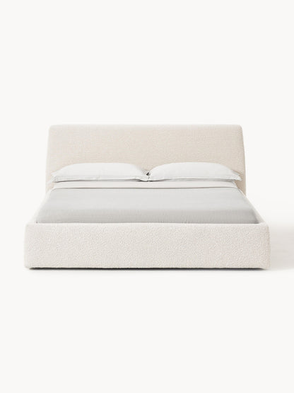 Cloud Upholstered Bed with Bouclé Cover