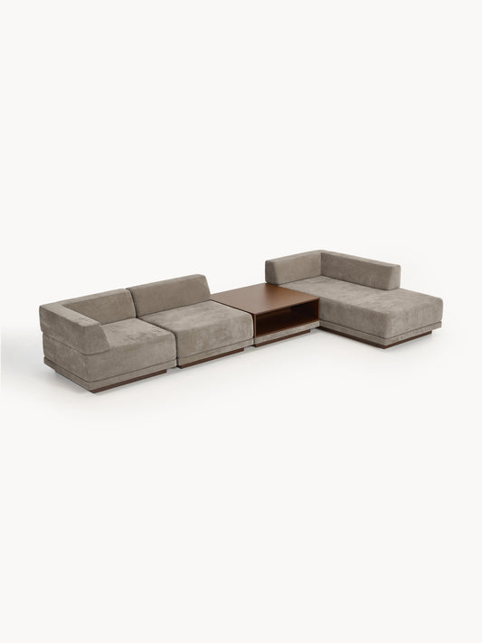 Colin Modular Corner Sofa, 4-Seater, with Coffee Table