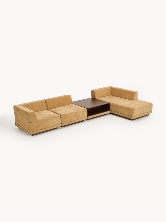 Colin Modular Corner Sofa, 4-Seater, with Coffee Table