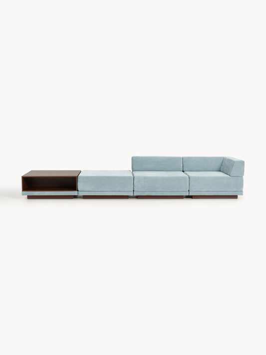 Colin Modular Couch (4-Seater) with Coffee Table & Ottoman