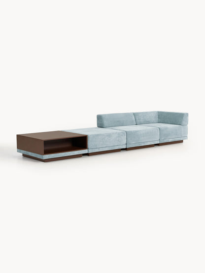 Colin Modular Couch (4-Seater) with Coffee Table & Ottoman