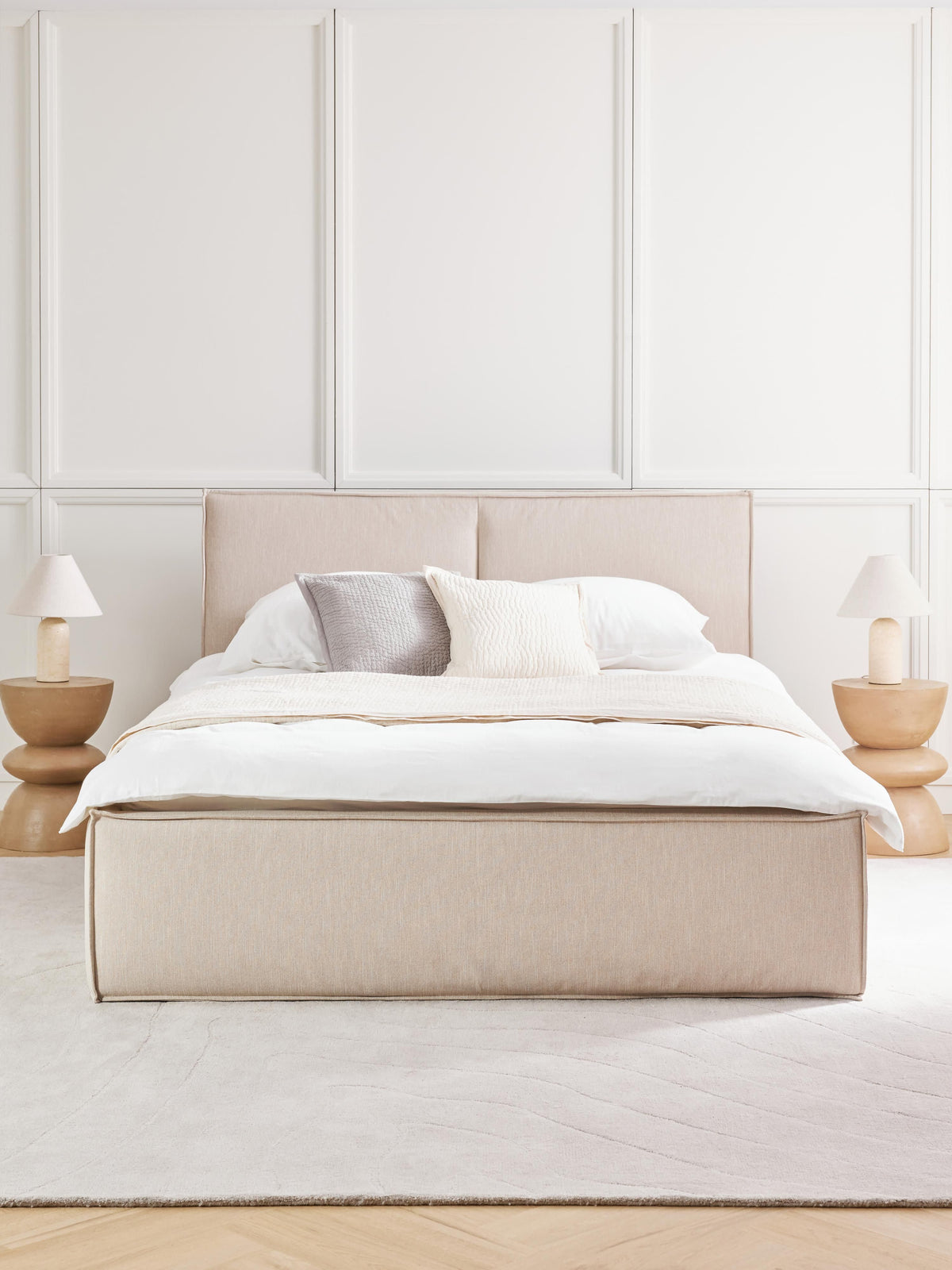 Dream Bed Frame with Storage, Upholstered