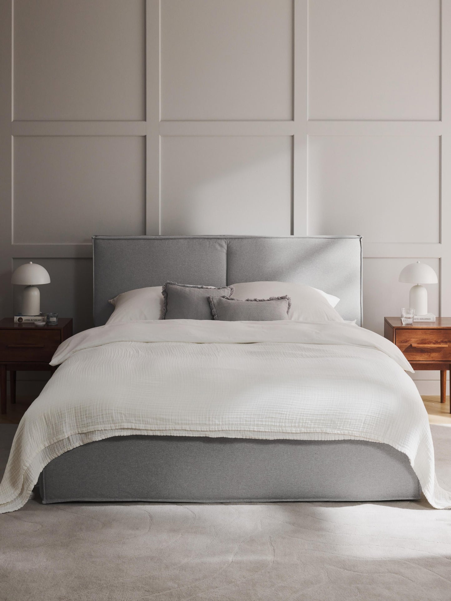 Dream Bed Frame with Storage, Upholstered