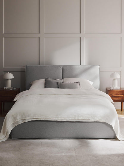 Dream Bed Frame with Storage, Upholstered