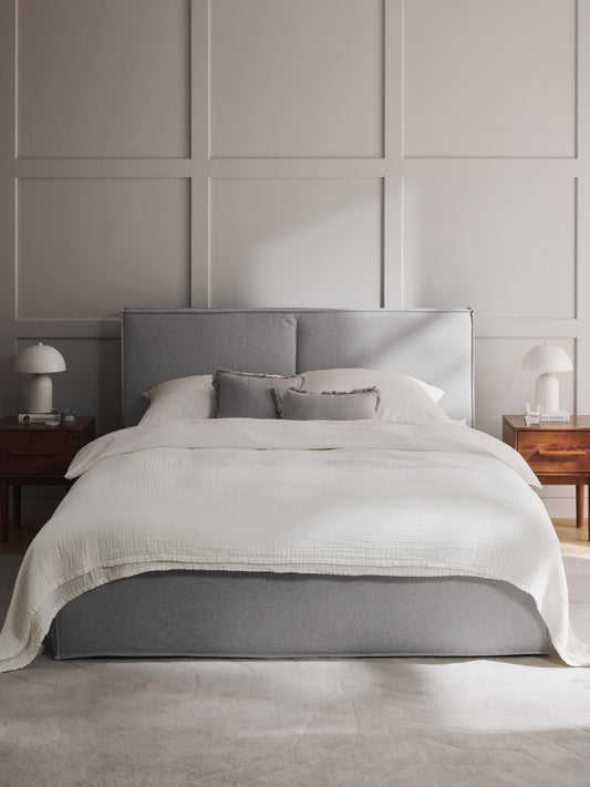 Dream Bed Frame with Storage, Upholstered