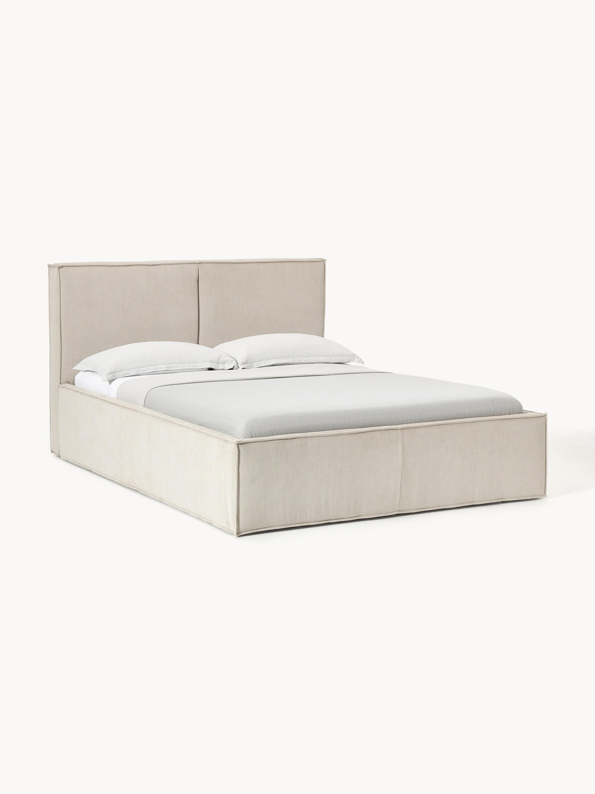 Dream Upholstered Bed with Corduroy Cover