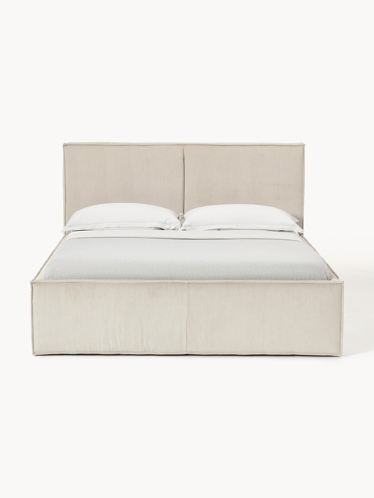 Dream Upholstered Bed with Corduroy Cover