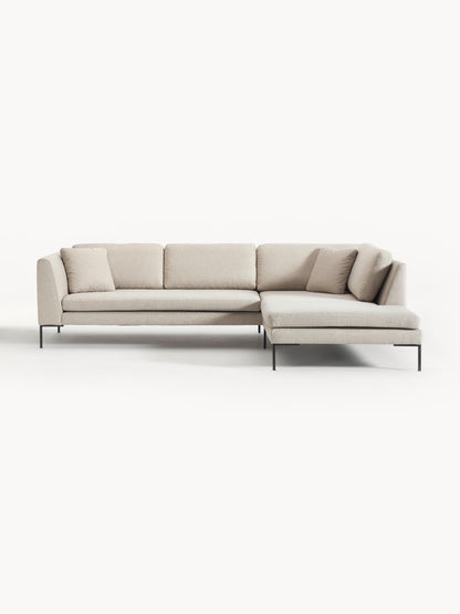 Emma Corner Settee with Metal Legs