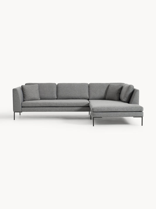 Emma Corner Settee with Metal Legs