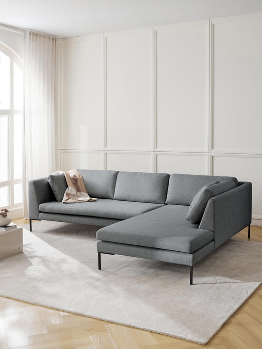 Emma Corner Settee with Metal Legs