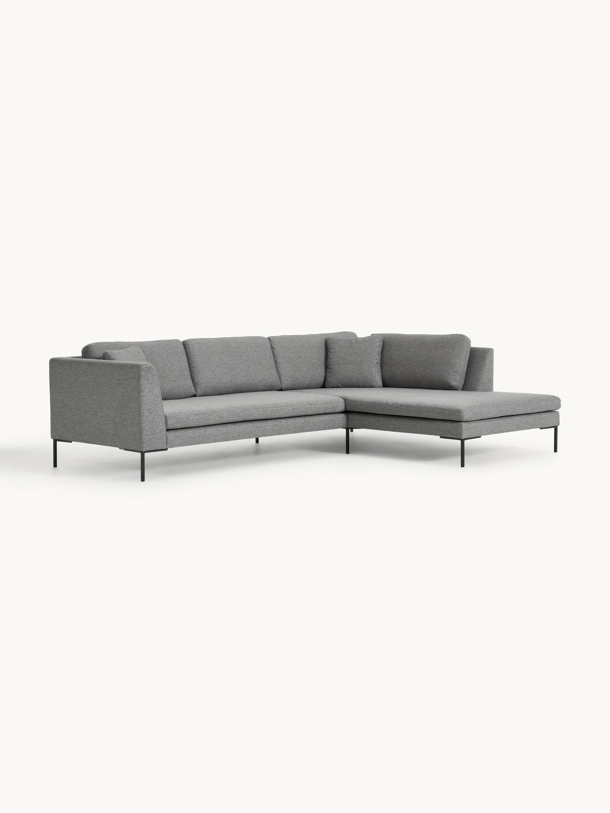 Emma Corner Settee with Metal Legs
