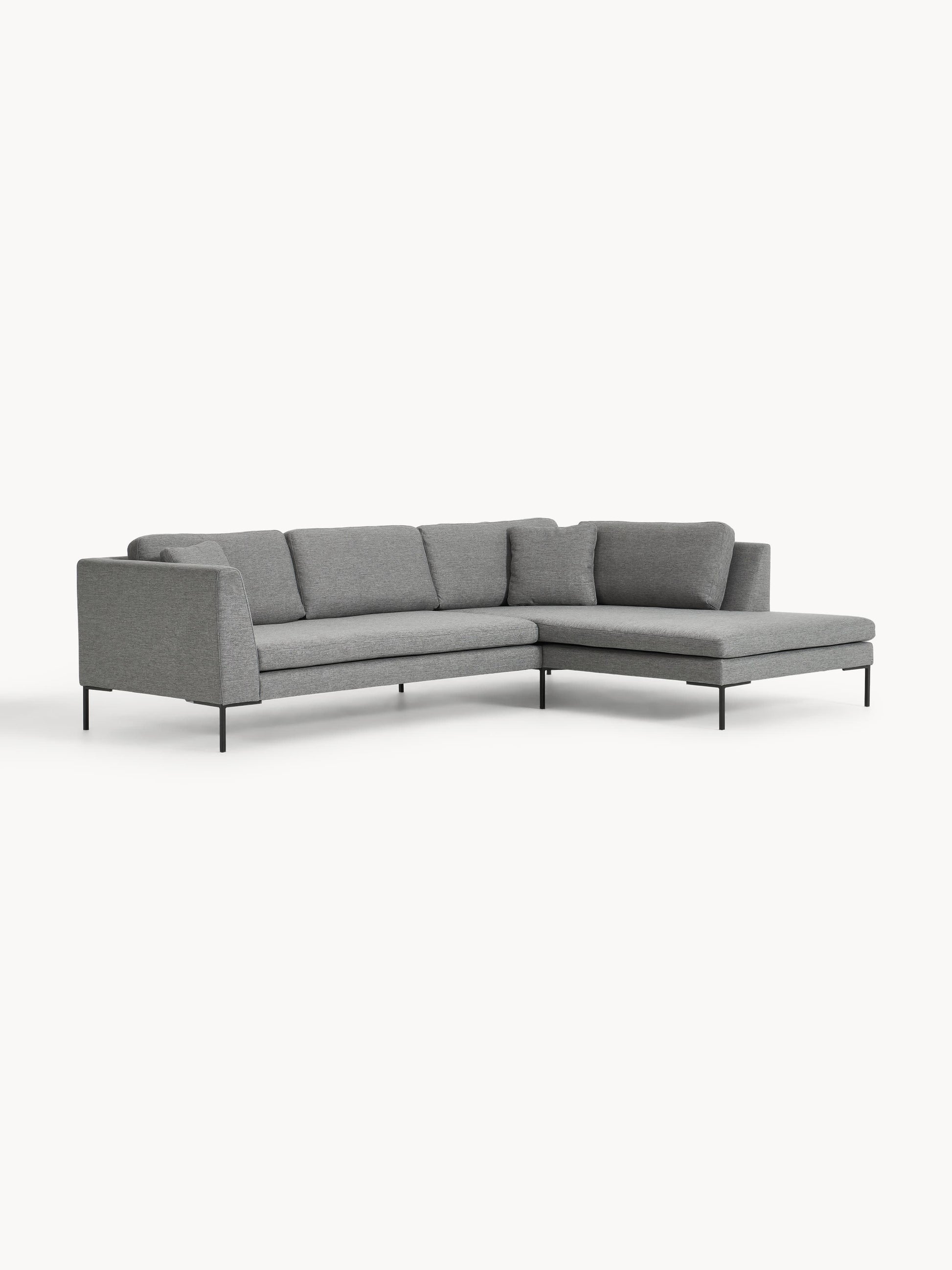 Emma Corner Settee with Metal Legs