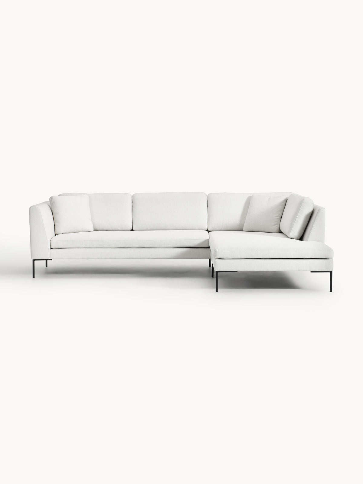 Emma Corner Settee with Metal Legs