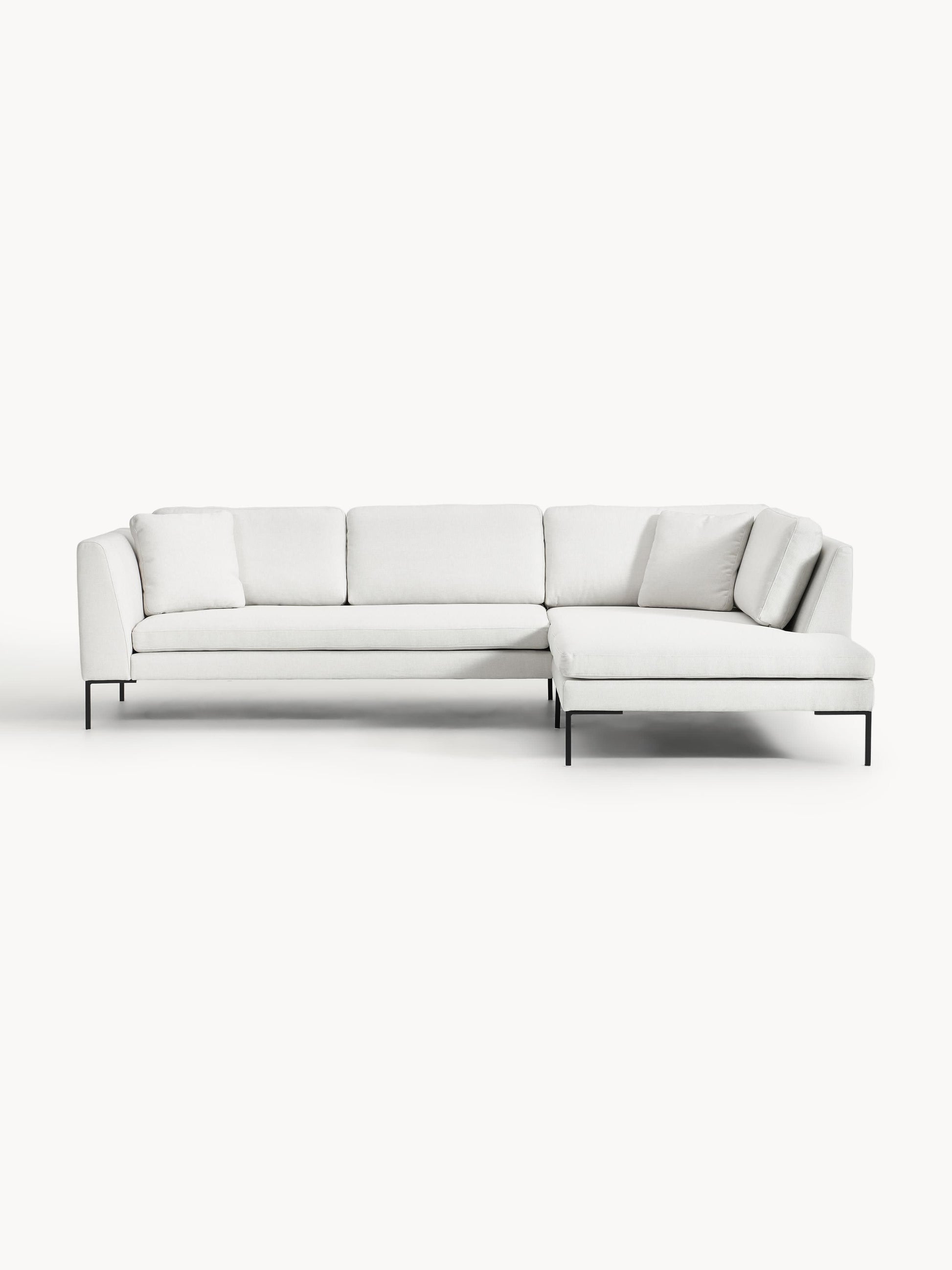 Emma Corner Settee with Metal Legs