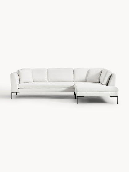 Emma Corner Settee with Metal Legs